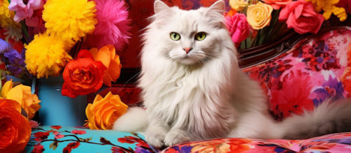 Kaleidoscope of Feline Kitsch